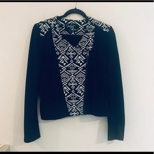 Aztec Velvet and Thorn Aztec Sweater Jacket